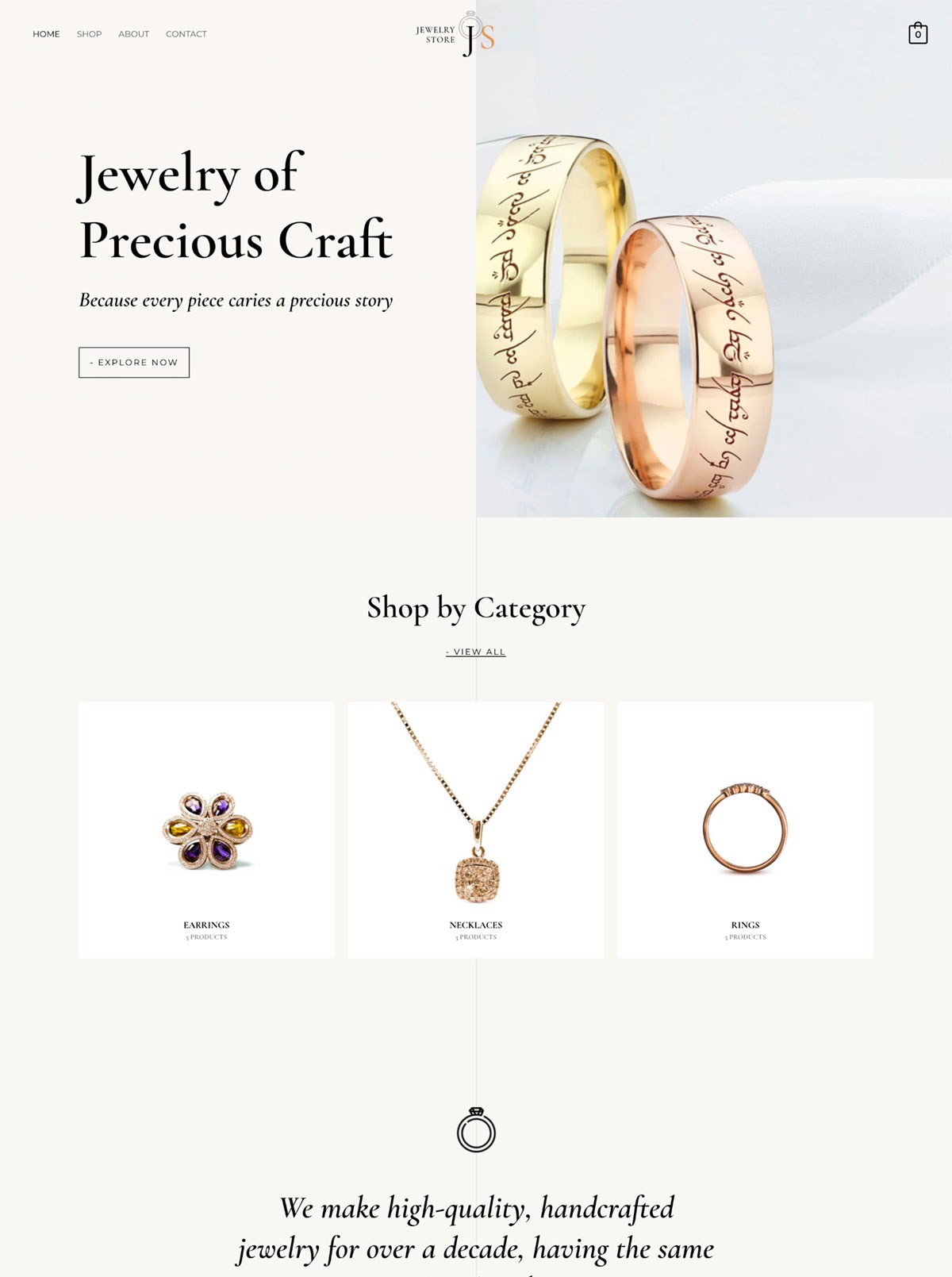 JS- Jewellery Store